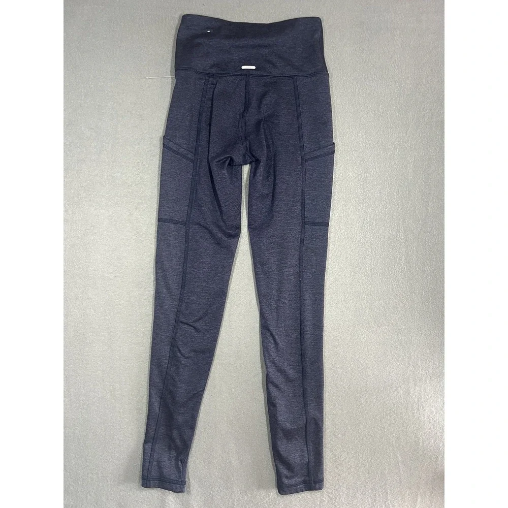 Aerie Chill Play Move Women's XS Dark Blue Heather High Waisted‎ Pocket Leggings